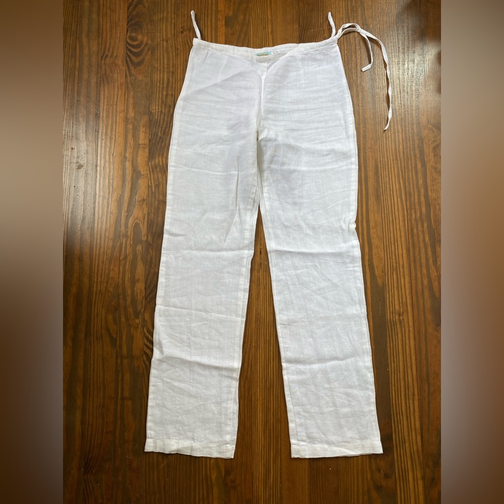 Sansón White Tie Pants